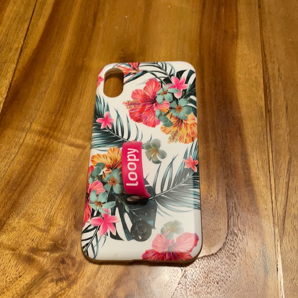 IphoneX tropical loopy case.